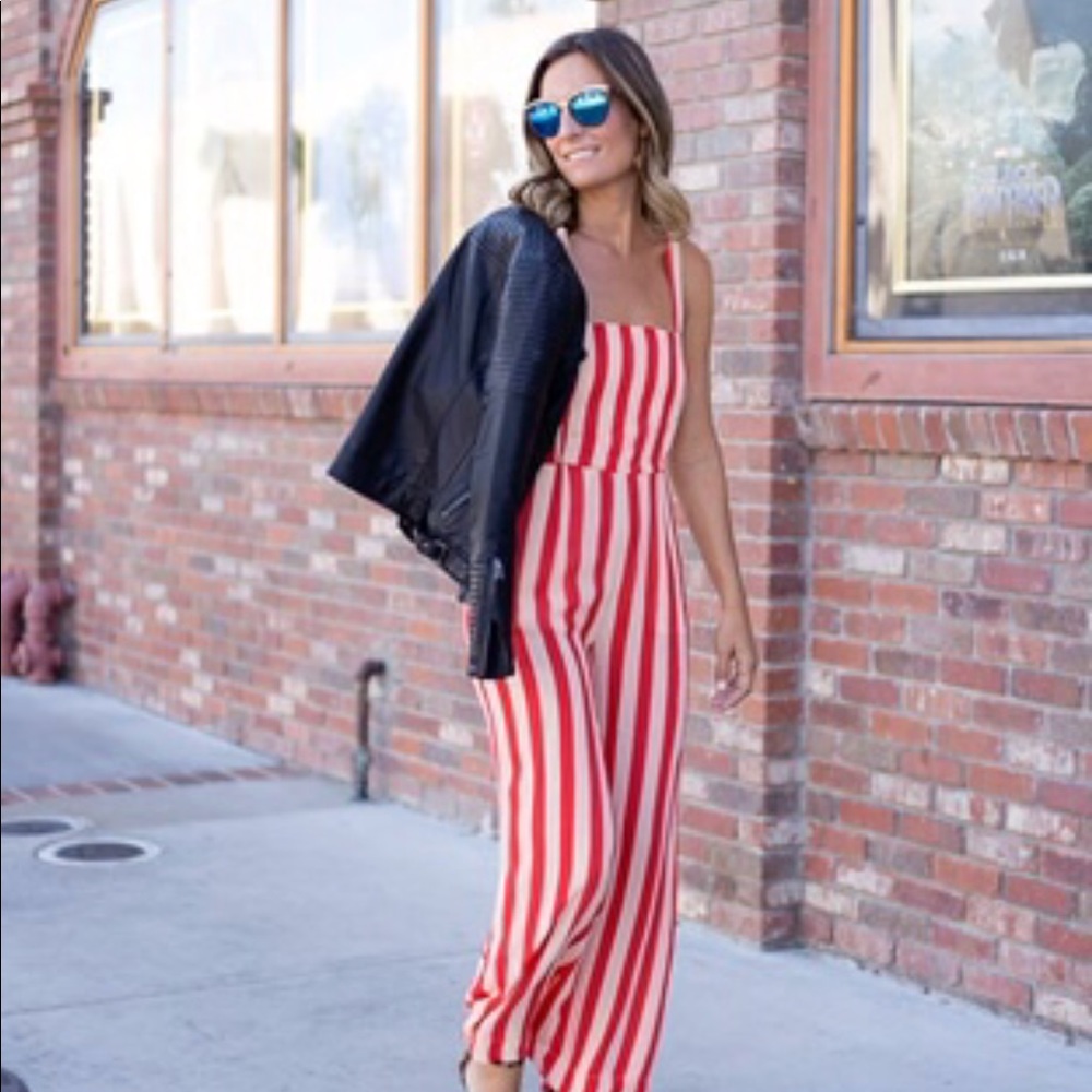 Striped Jumpsuit